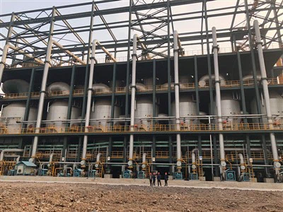 Vertikal fallende filmfordamper